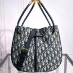 Christian Dior Medium Dior Nolita Bag Dark Blue